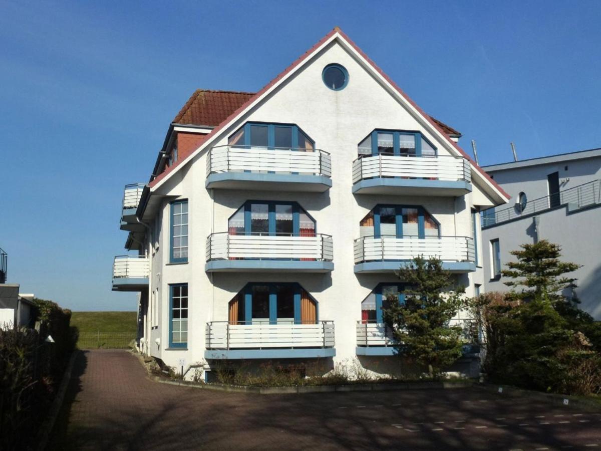 Haus Duenenglueck Whg. 23, Teilseesicht 쿡스하펜 외부 사진